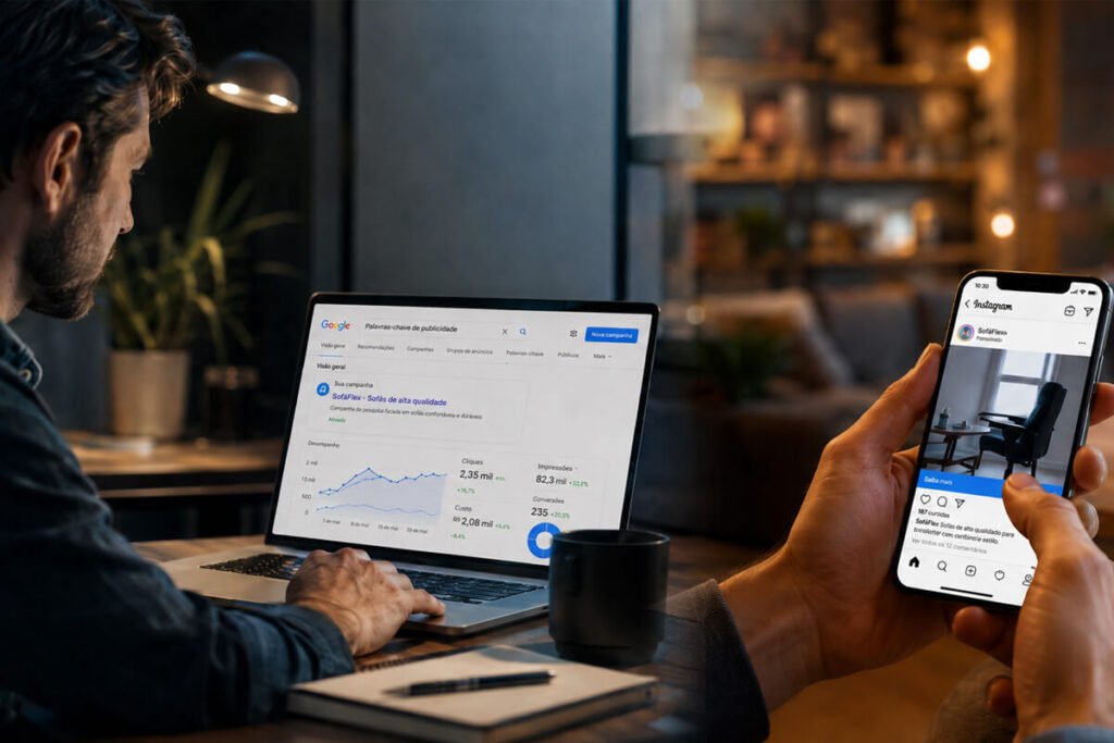 Google Ads ou Meta Ads comparação para gerar leads e vendas